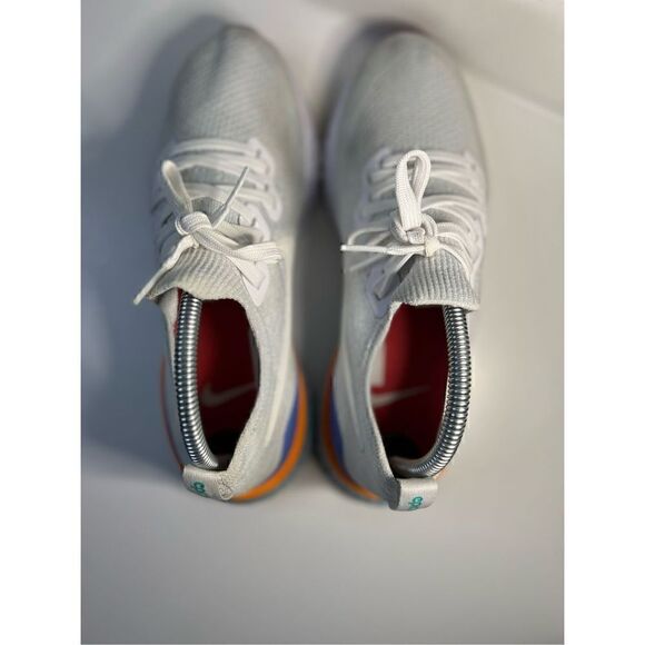 Nike Epic React Flyknit 2 BQ8927-104 Women’s 9.5 White Hyper Jade Gray - Picture 4 of 7